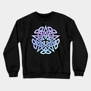 Blue Pentagram. Celtic knot Crewneck Sweatshirt